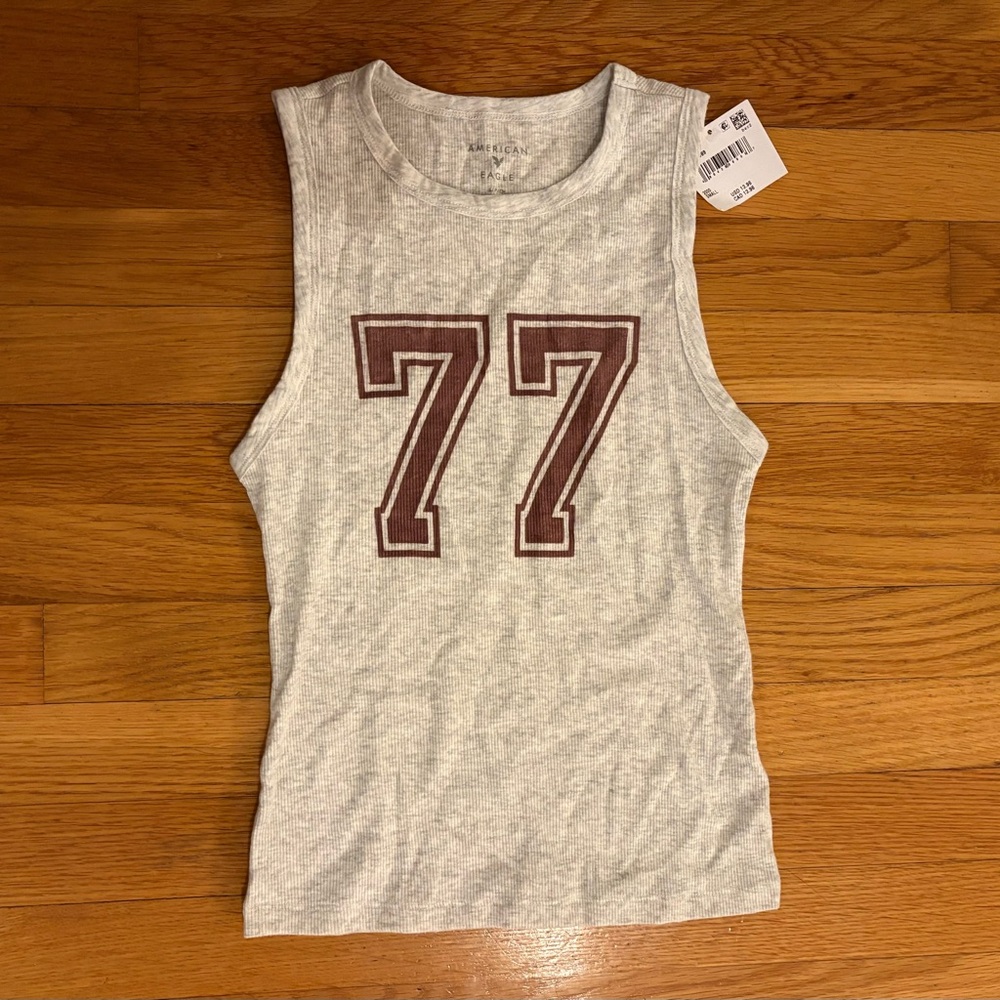 American Eagle Logo Graphic Muscle Tank Top - Women’s Size Small NWT